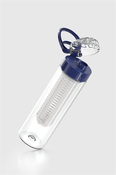 Renga Atlas Süzgeçli 630 ml Tritan Detoks Matara 911056 Mavi