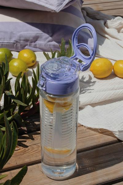 Renga Atlas Süzgeçli 630 ml Tritan Detoks Matara 911056 Mor
