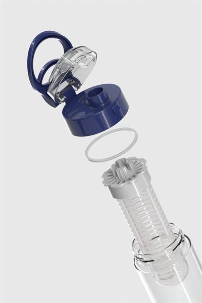 Renga Atlas Süzgeçli 630 ml Tritan Detoks Matara 911056 Mavi
