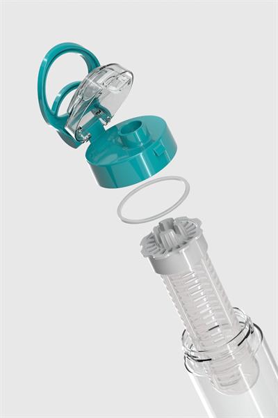 Renga Atlas Süzgeçli 630 ml Tritan Detoks Matara 911056 Turkuaz