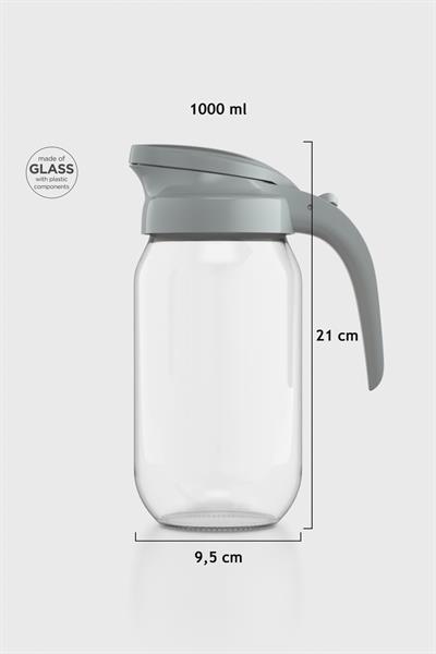 Renga Beluga 1000 ml Cam Sürahi 111028 Gri