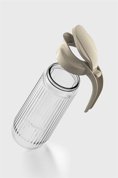 Renga Beluga 1500 ml Gravürlü Cam Sürahi 111021 Sütlü Kahve