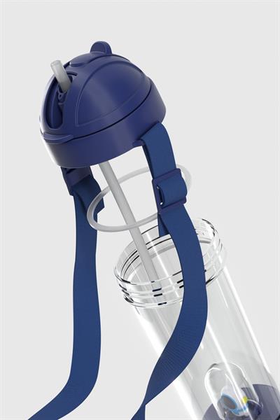 Renga Cosmo Astronot Figürlü 385 ml Pipetli Askılı Tritan Çocuk Matara 912147 Mavi