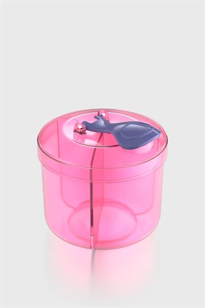 Renga Doli 290 ml 3 Bölmeli PP Toz Mama Kabı 221004 Pembe