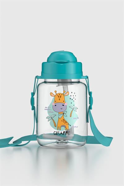 Renga Dore Desenli 330 ml Pipetli Tritan Bebek Suluk 912123 Mavi