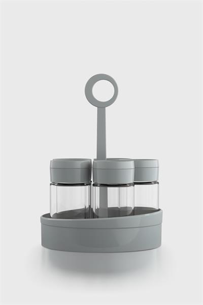 Renga Dorian 105 ml 5li Cam Baharatlık Seti 161006 Gri