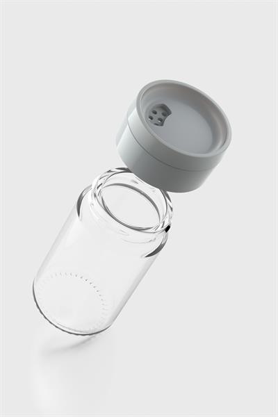 Renga Dorian 105 ml Gri Kapaklı Cam Tuzluk 121006