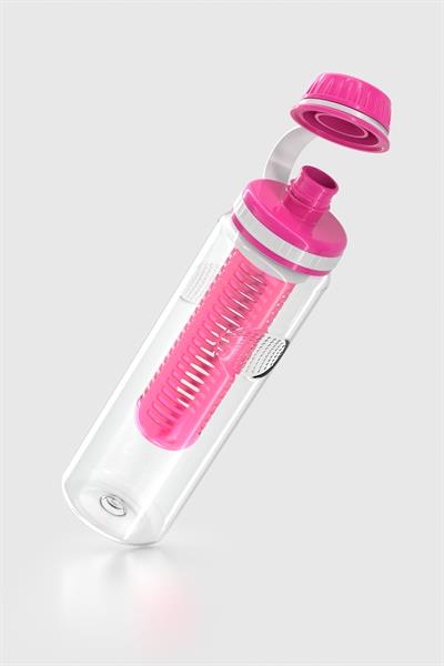 Renga Ege 750 ml Tritan Süzgeçli Detoks Matara 911008 Fuşya