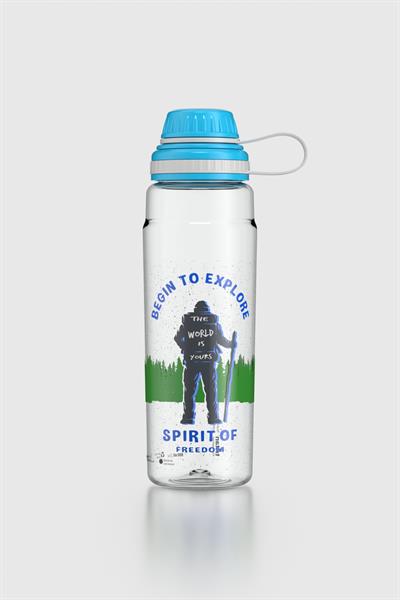 Renga Ege Begin Desen 800 ml Tritan Matara 912069 Mavi