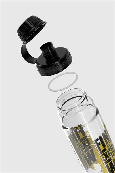 Renga Ege Find Desen 800 ml Tritan Matara 912069 Siyah