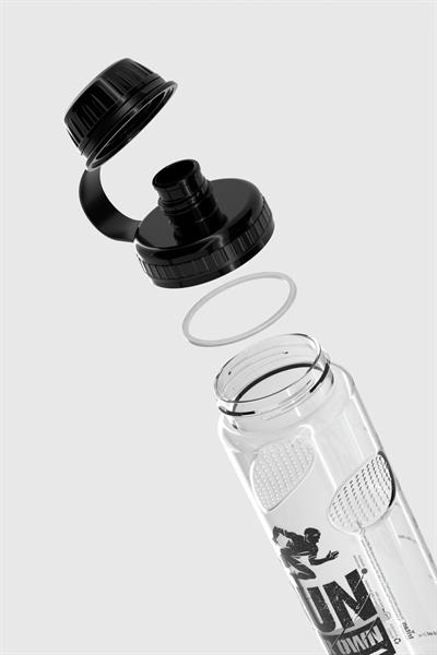 Renga Ege Yazı Desenli 750 ml Tritan Matara 912067 Siyah