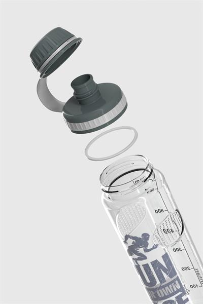 Renga Ege Yazı Desenli 750 ml Tritan Matara 912067 Füme