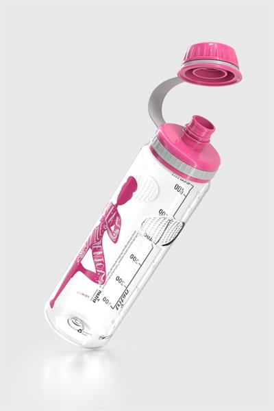Renga Ege Yoga Desenli 750 ml Tritan Matara 912067 Fuşya