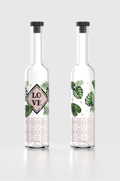 Renga Etnic Love 500 ml Desenli Cam Yağlık 152021 Pembe