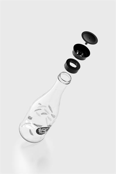 Renga Gala Good Luck Desenli 1000 ml Cam Karaf 212011 Siyah