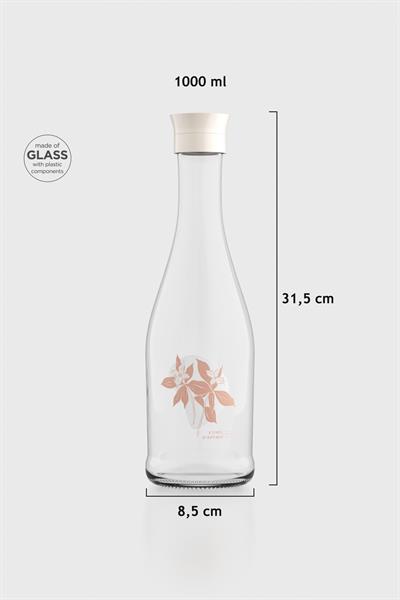 Renga Gala Symbol Desenli 1000 ml Cam Karaf 212011 Bej