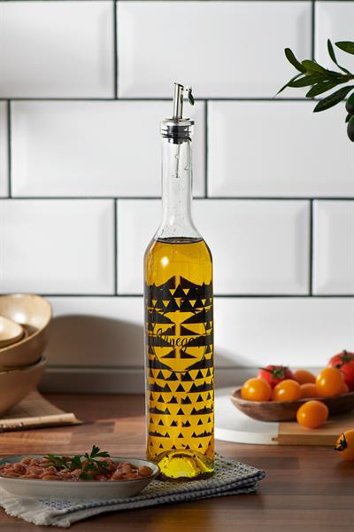 Renga Hena Vinegar Desenli 500 ml Metal Kapaklı Cam Sirkelik 152020