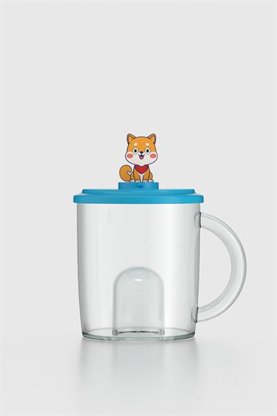 Renga Joy Kedi Figürlü 250 ml Kulplu Tritan Bardak 222053 Mavi