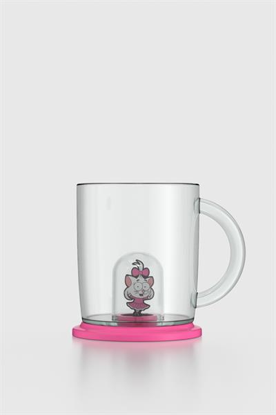 Renga Joy Kral Şakir Canan Figürlü 250 ml Kulplu Tritan Bardak 222038 Pembe