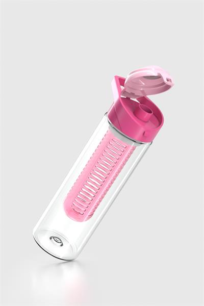 Renga Juno 630 ml Tritan Detoks Matara 911046 Fuşya-Pudra