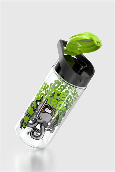 Renga Juno Ahtapot Desen 500 ml Tritan Çocuk Matara 912089 Siyah-Yeşil