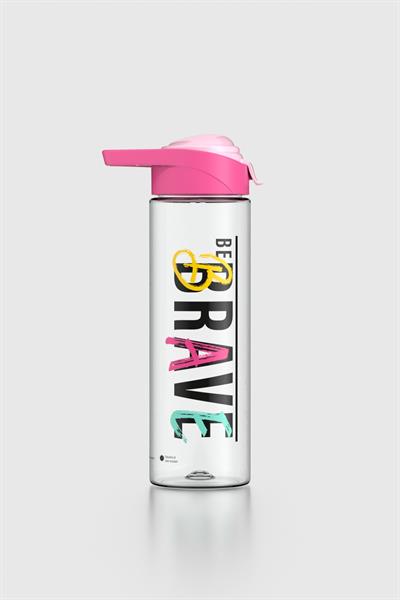 Renga Juno Brave Desen 630 ml Tritan Matara 912088 Fuşya-Pudra