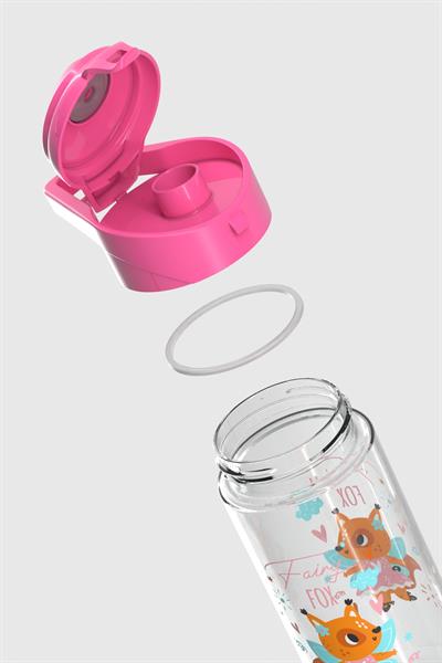 Renga Juno Fox Desenli 500 ml Çocuk Matara 912096 Fuşya