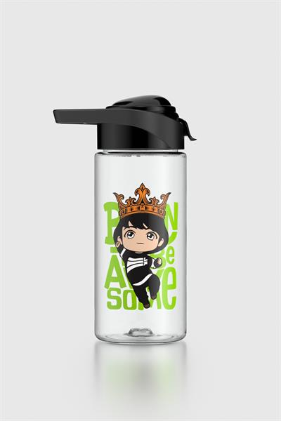 Renga Juno Kral Desenli 500 ml Çocuk Matara 912096 Siyah
