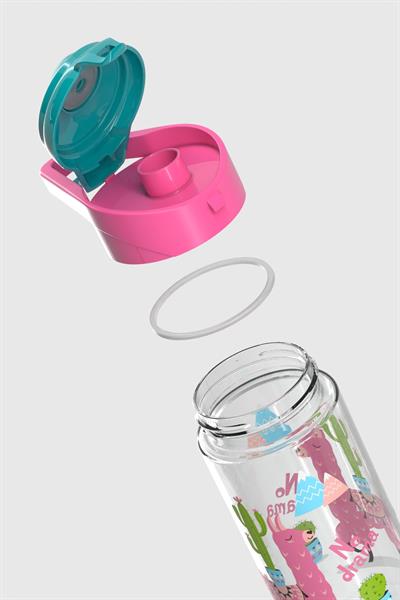 Renga Juno Lama Desen 500 ml Tritan Çocuk Matara 912089 Pembe