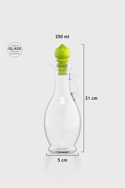 Renga Kibele 250 ml Yeşil Kapaklı Cam Yağlık 151024