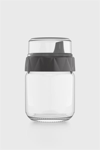 Renga Lexa 210 ml Füme Kapaklı Cam Sütlük ve Sosluk 201014
