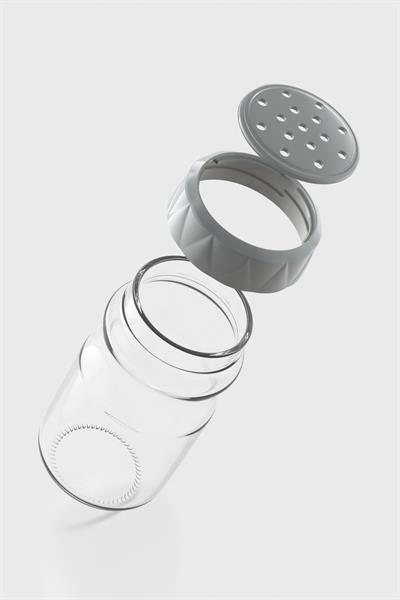 Renga Lexa 370 ml 3lü Cam Baharatlık Seti 161016 Gri
