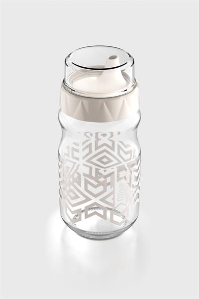 Renga Lexa 370 ml Etnik Desenli Cam Yağlık 152089 Bej