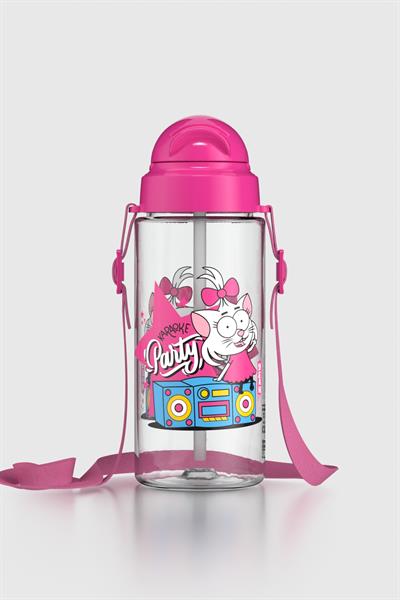 Renga Leya Kral Şakir Canan Desenli 1000 ml Çocuk Beslenme Kabı ve 500 ml Suluk Seti 222051 Pembe