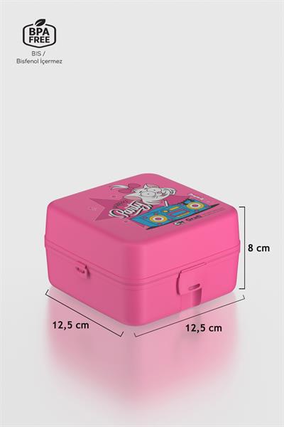 Renga Leya Kral Şakir Canan Desenli PP Çocuk Beslenme Kabı 222052 Pembe