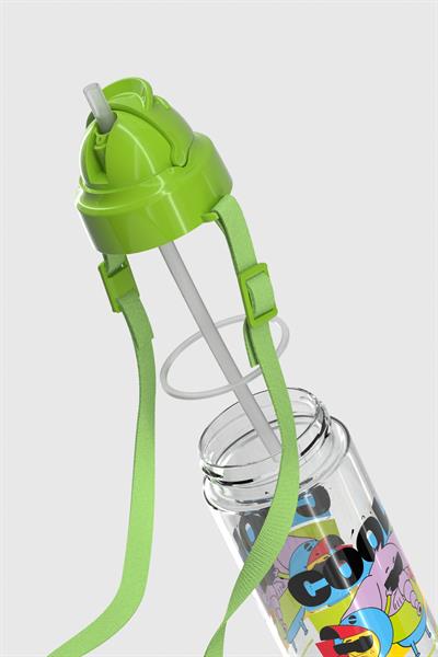 Renga Leya Kral Şakir Desenli 1000 ml Çocuk Beslenme Kabı ve 500 ml Suluk Seti 222051 Yeşil