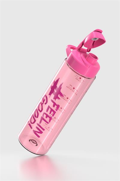 Renga Lidya Feelin Good Desen 630 ml Tritan Matara 912033 Fuşya
