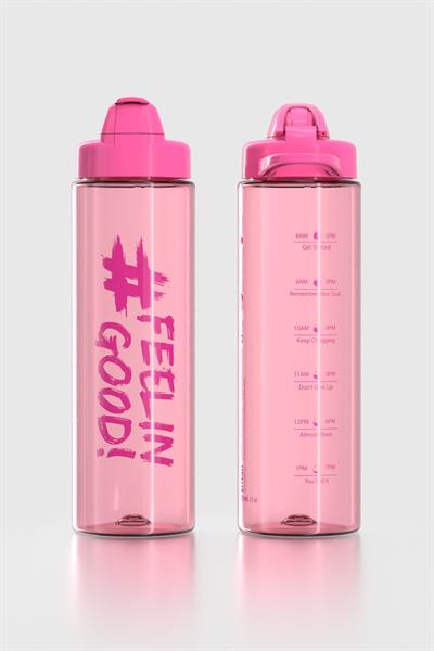 Renga Lidya Feelin Good Desen 630 ml Tritan Matara 912033 Fuşya