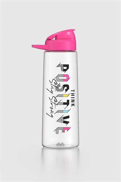 Renga Lidya Positive Desen 730 ml Tritan Matara 912035 Fuşya