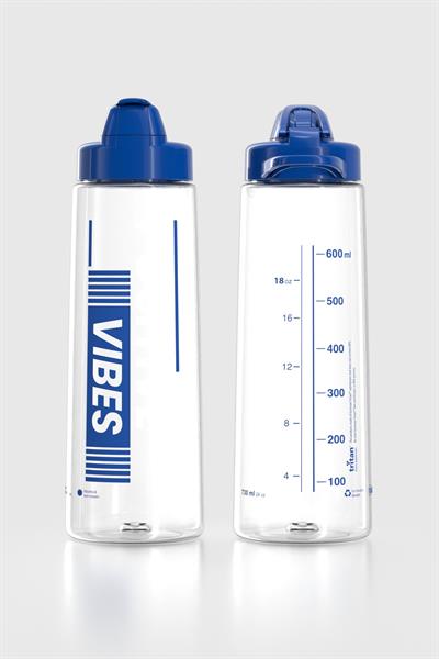 Renga Lidya Positive Vibes Desen 730 ml Tritan Matara 912035 Mavi