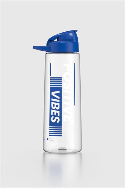 Renga Lidya Positive Vibes Desen 730 ml Tritan Matara 912035 Mavi
