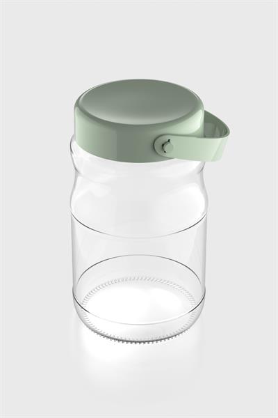Renga Macro 1700 ml Yeşil Kapaklı Cam Kavanoz 131074