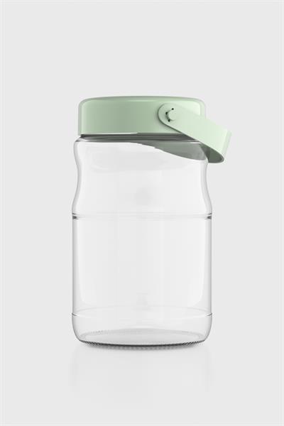 Renga Macro 1700 ml Yeşil Kapaklı Cam Kavanoz 131074