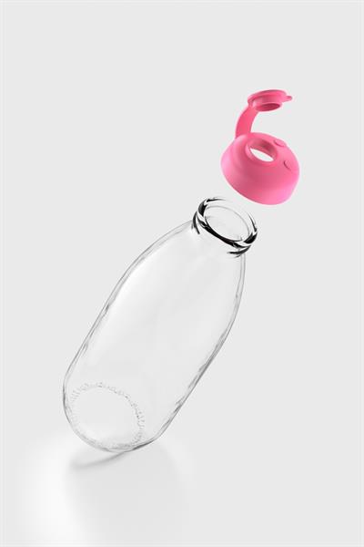 Renga Milky 1000 ml Cam Şişe 181009 Fuşya