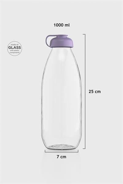 Renga Milky 1000 ml Cam Şişe 181009 Lila