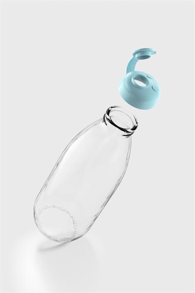 Renga Milky 1000 ml Cam Şişe 181009 Mint Mavisi