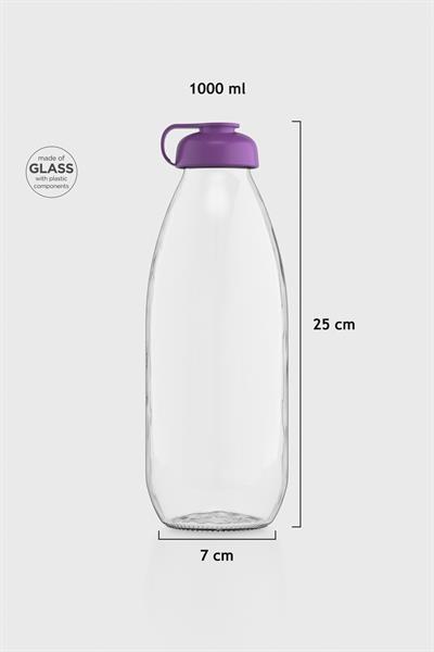 Renga Milky 1000 ml Cam Şişe 181009 Mor