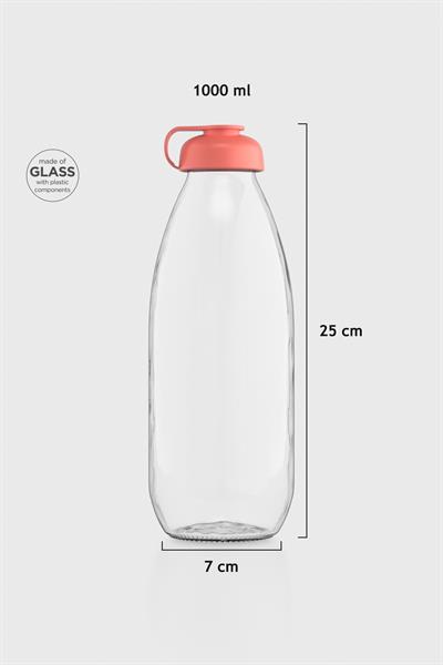 Renga Milky 1000 ml Cam Şişe 181009 Nar Çiçeği