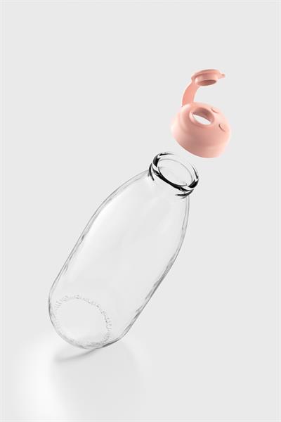 Renga Milky 1000 ml Cam Şişe 181009 Pastel Pembe