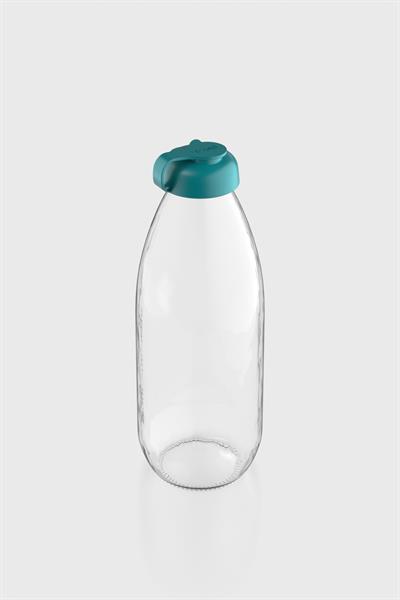 Renga Milky 1000 ml Cam Şişe 181009 Sky Turkuaz